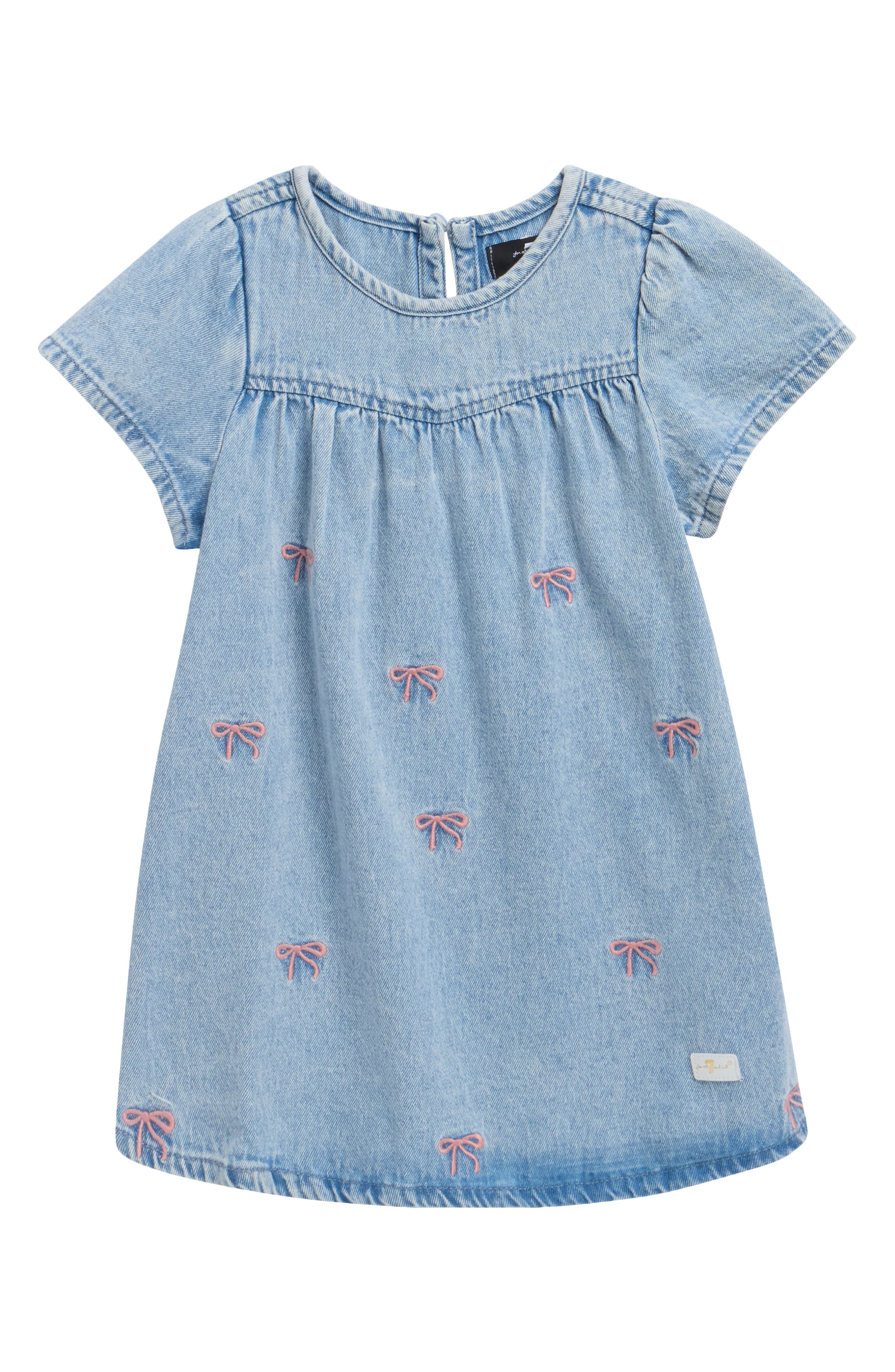 Kids' Bow Embroidered Dress
