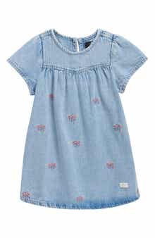 Kids' Bow Embroidered Dress