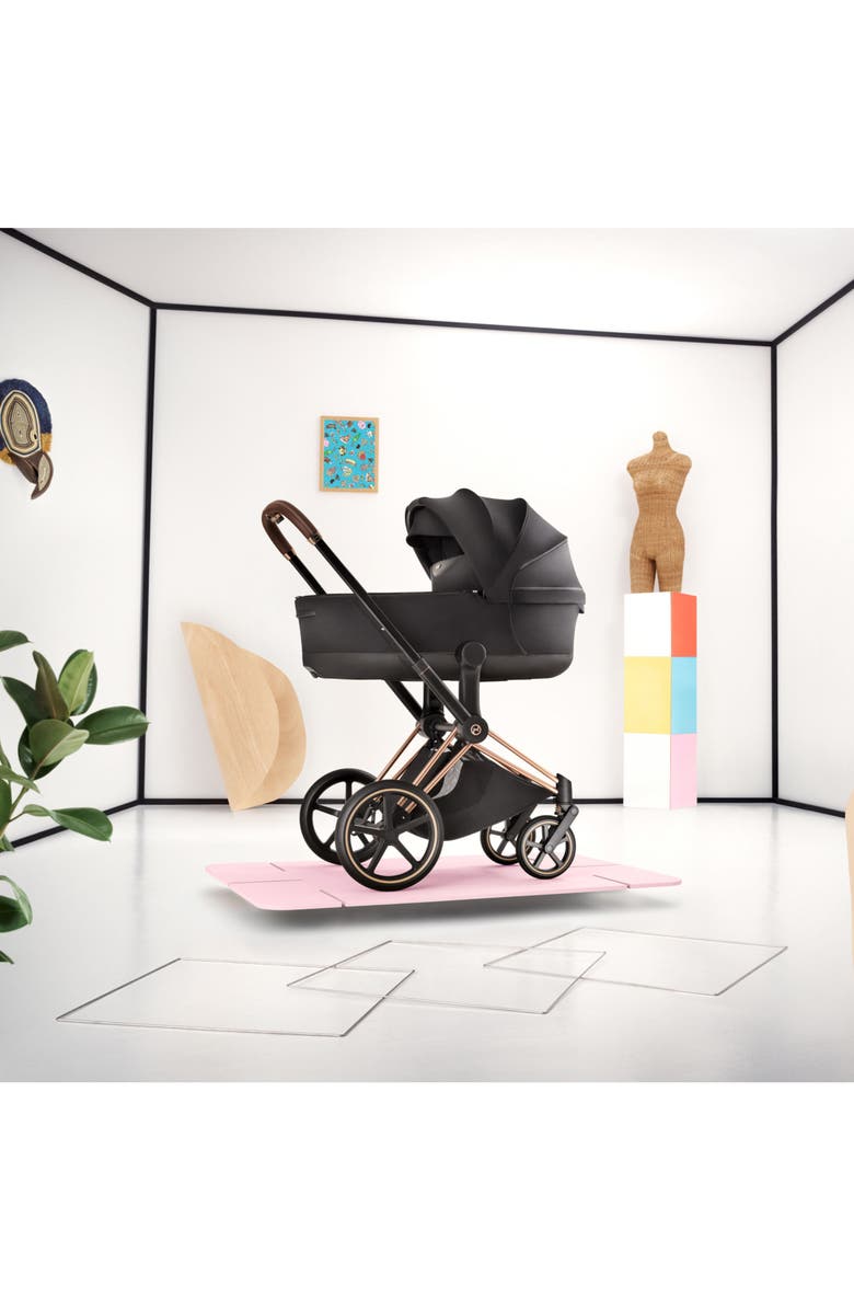 CYBEX Fold Lux Carry Cot for Priam Stroller – Platinum Collection, Alternate, color, Sepia Black