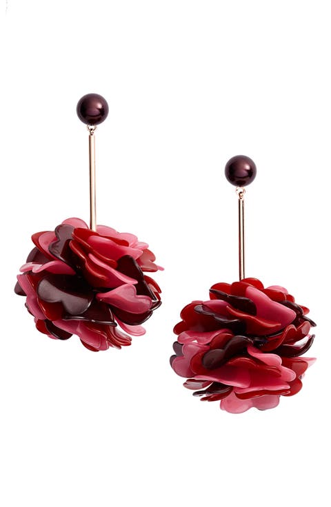 rosy outlook statement earrings
