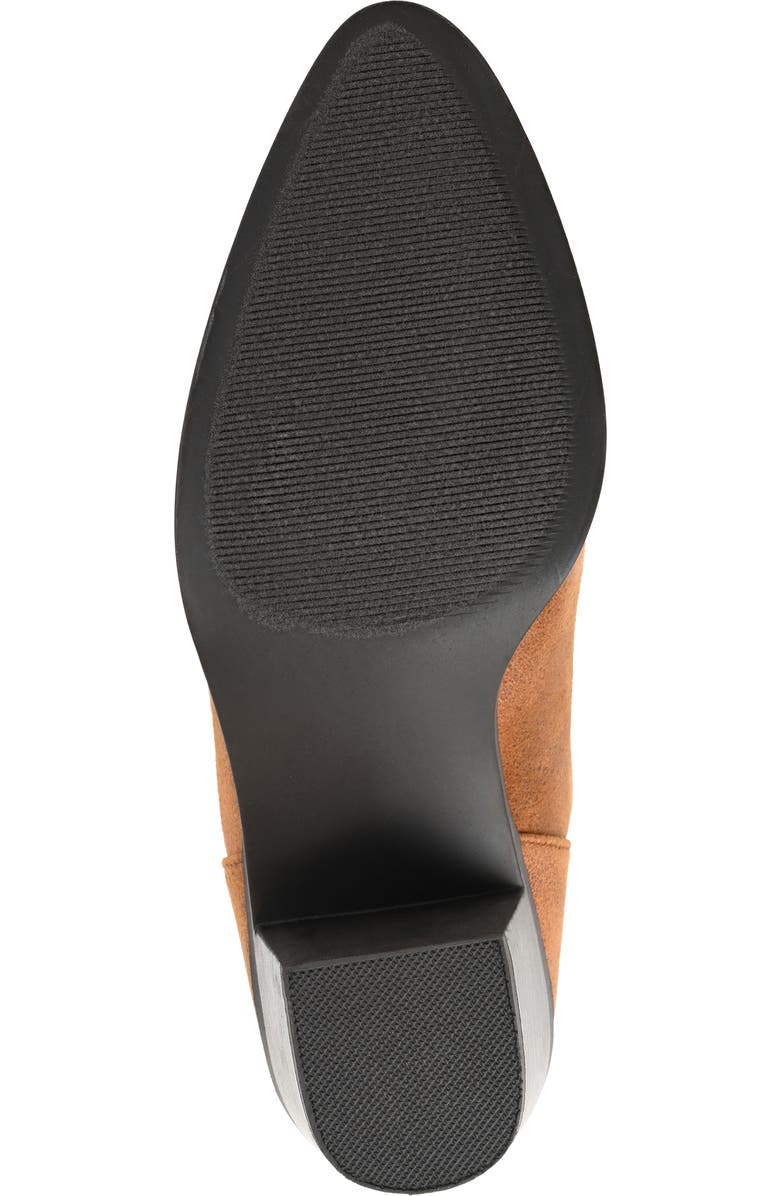 Journee Collection JOURNEE Lola Patterned Ankle Bootie, Alternate, color, Brown