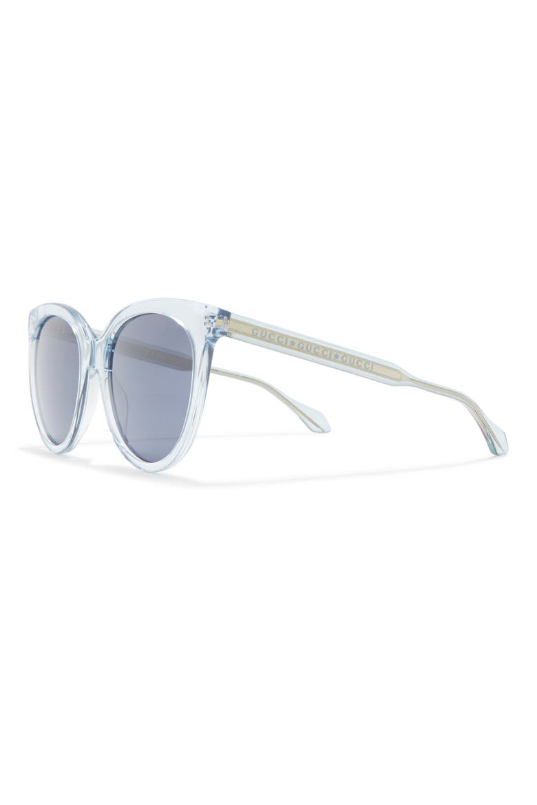 54mm Cat Eye Sunglasses, Alternate, color, LIGHT BLUE