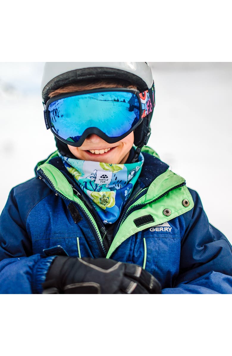 Turtle Fur Youth Fleece Lined Neck Warmer, Alternate, color, Palmski