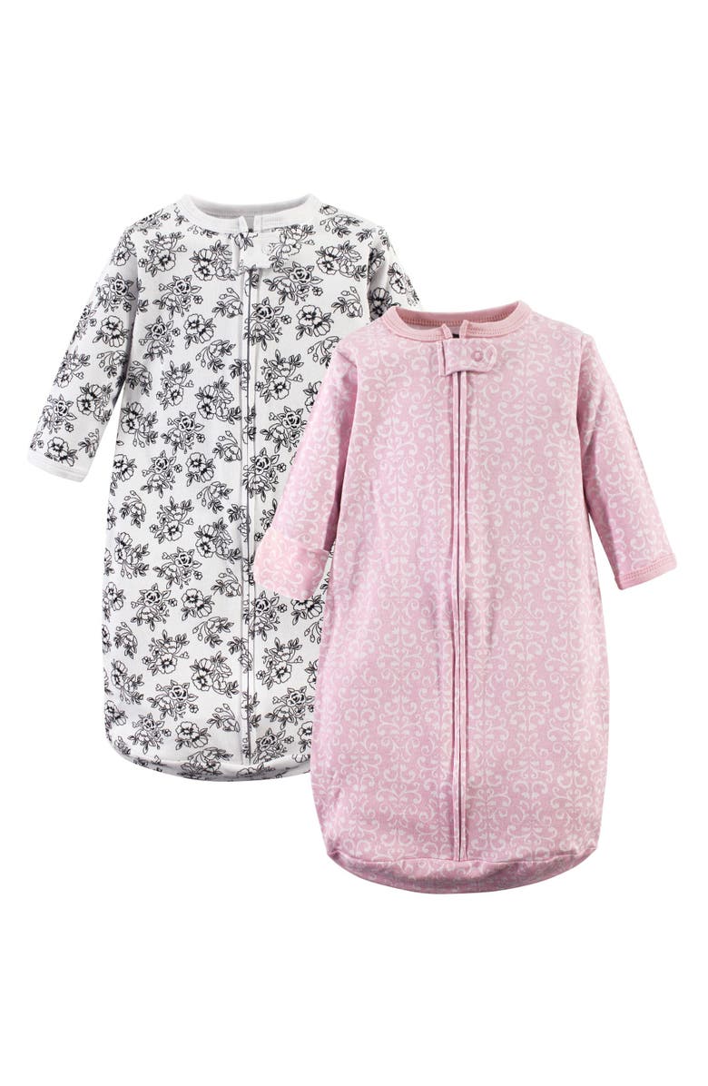 Hudson Baby Snug Cotton Long-Sleeve Sleep Cocoon, Main, color, Toile