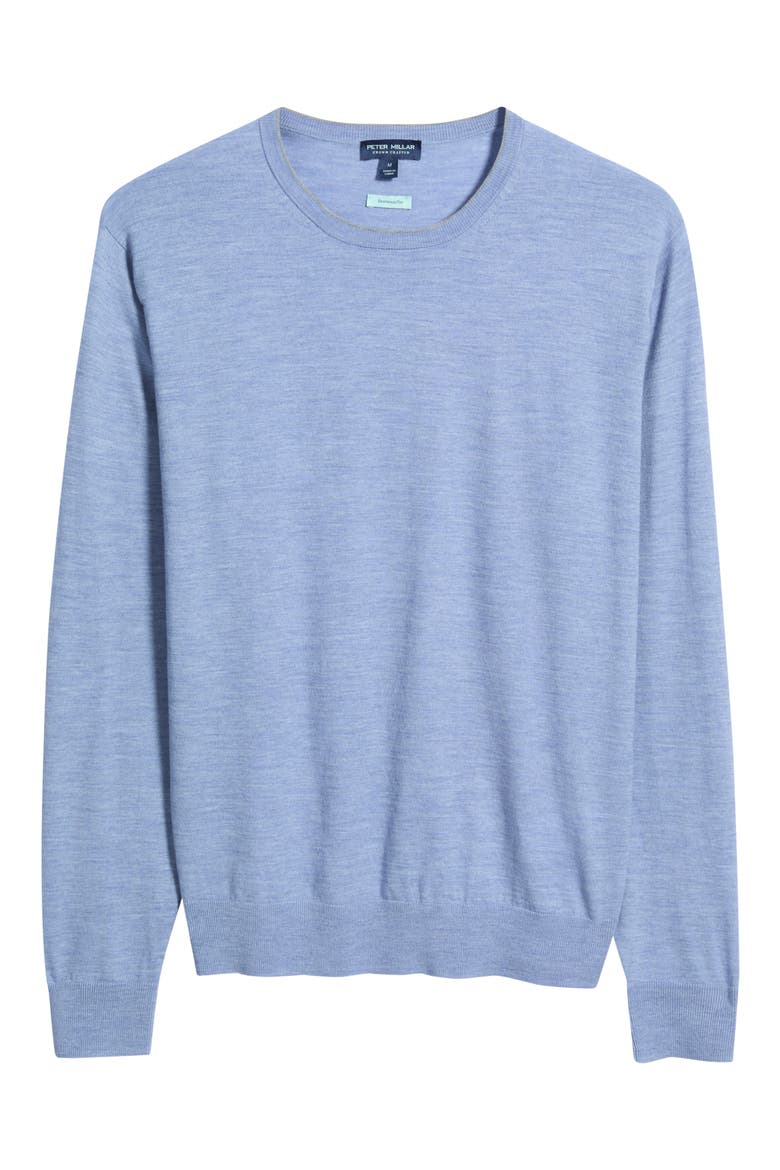 Crown Crafted Excursionist Flex Merino Wool Sweater, Alternate, color, WINDY BLUE