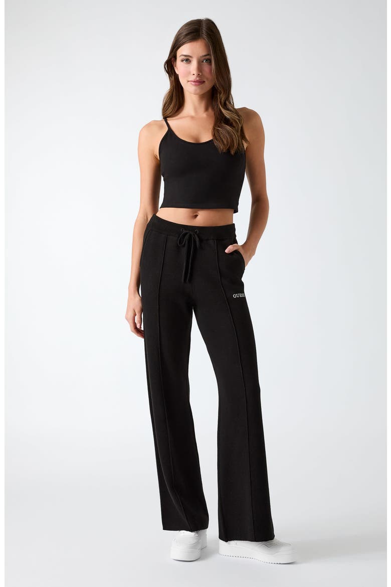 Syrma Crop Top, Alternate, color, BLACK