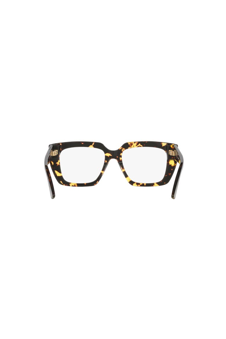 52mm Rectangle optical glasses, Alternate, color, Tortoise