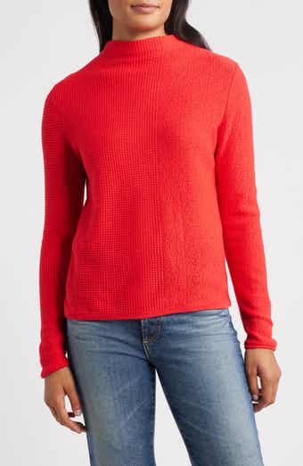 NIC+ZOE Pixel Mock Neck Sweater