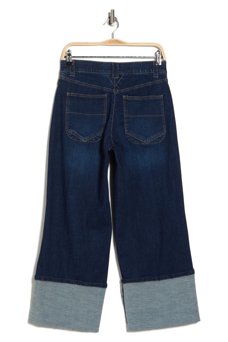 Cuff Crop Jeans, Alternate, color, INDIGO