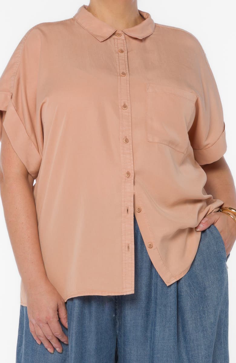 VELVET HEART Edison Button-Up Shirt, Alternate, color, Praline