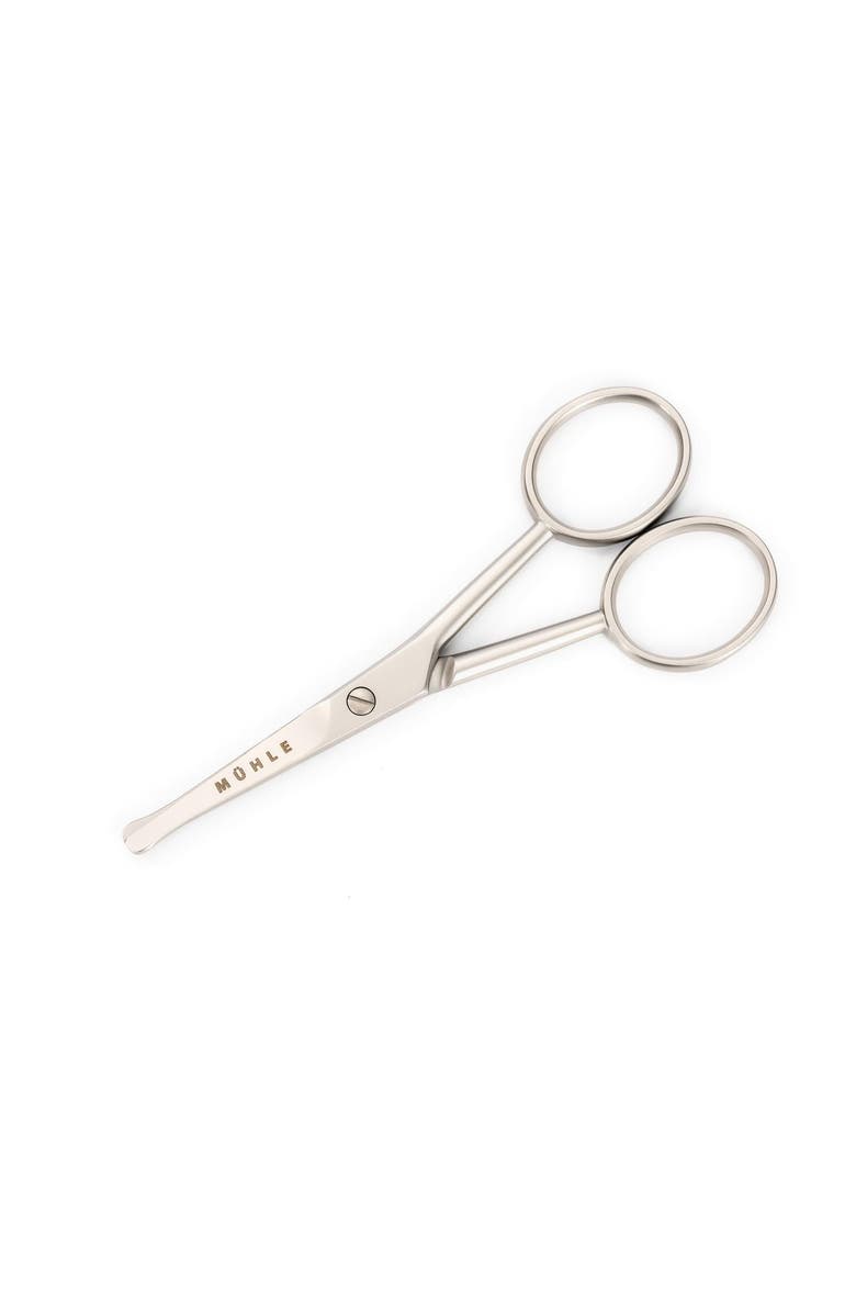 MÜHLE Scissor for Beard, Nose and Ear Hair, Main, color, Chrome