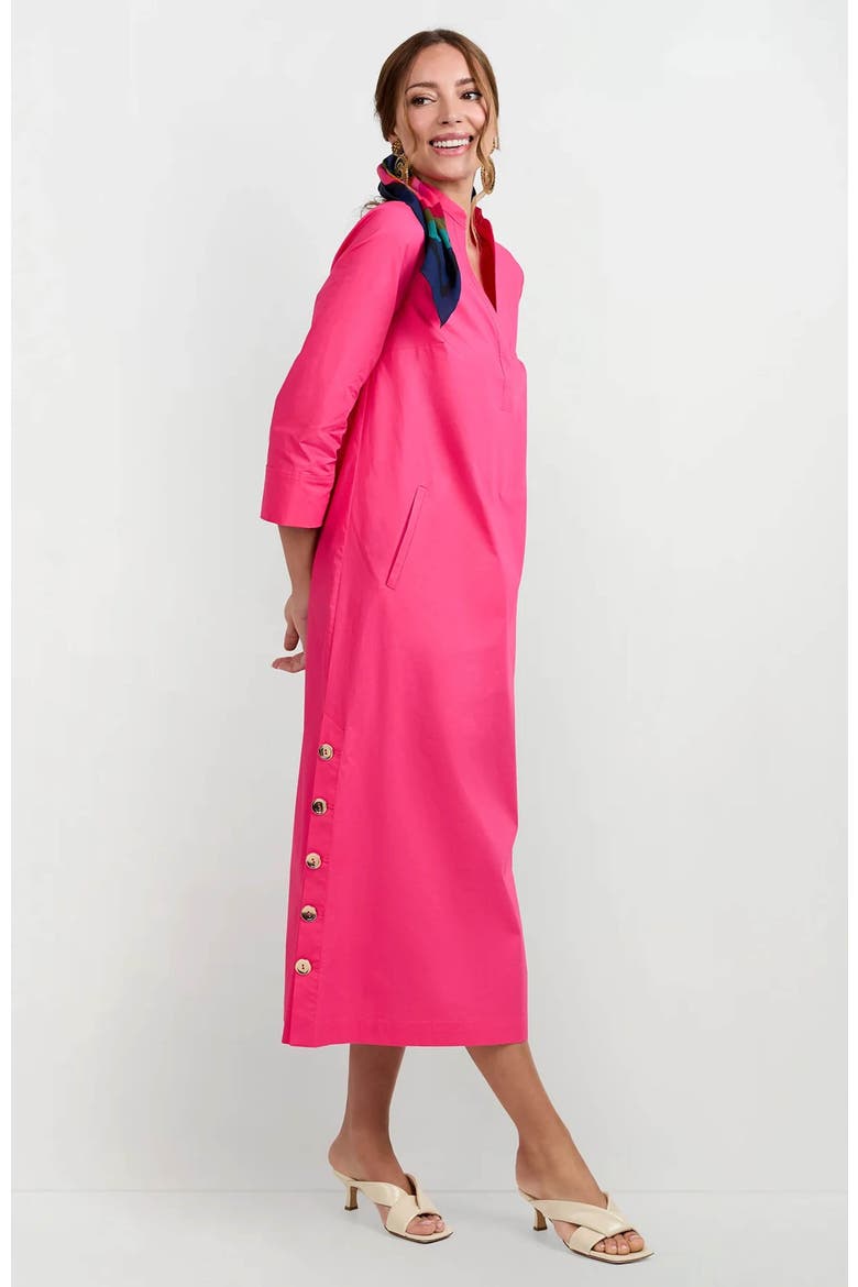 Capella Mandarin Collar Maxi Dress, Alternate, color, Magenta Milano