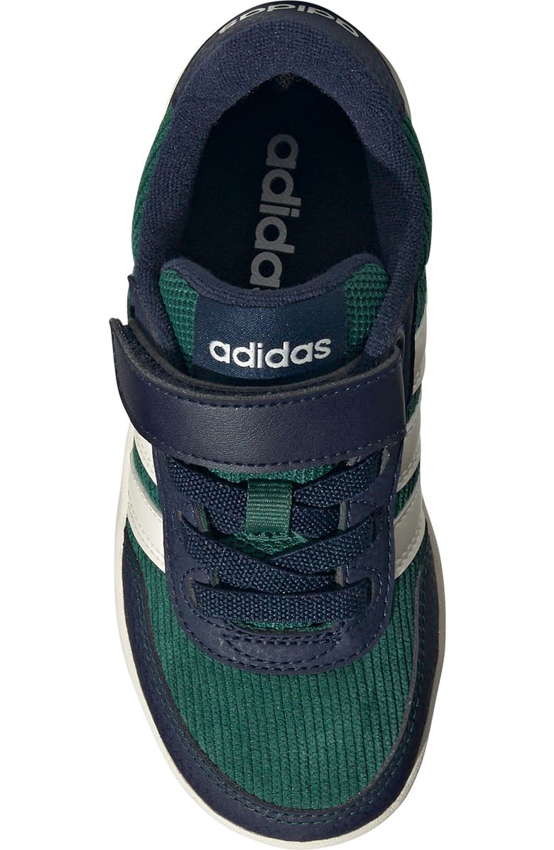 adidas Kids' Breakbase Sneaker, Alternate, color, Green/ Off White/ Navy