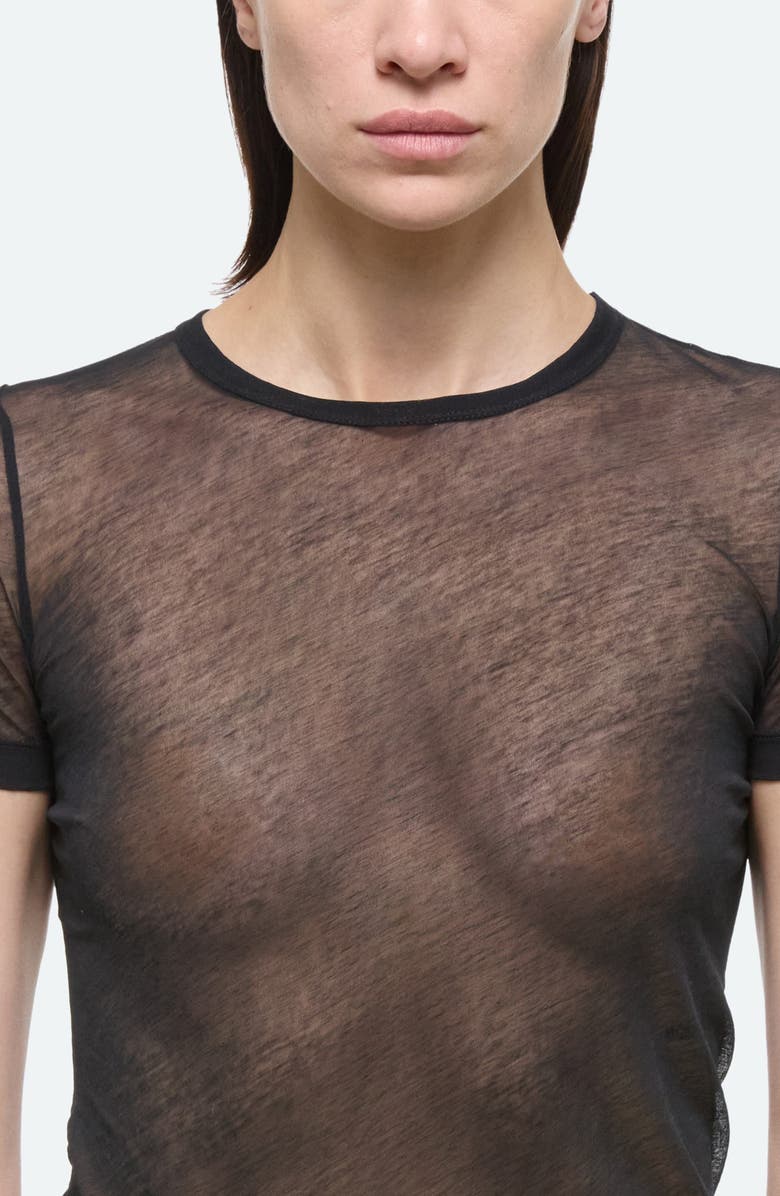 Helmut Lang Zeroscape Mesh Cotton Jersey T-Shirt, Alternate, color, 