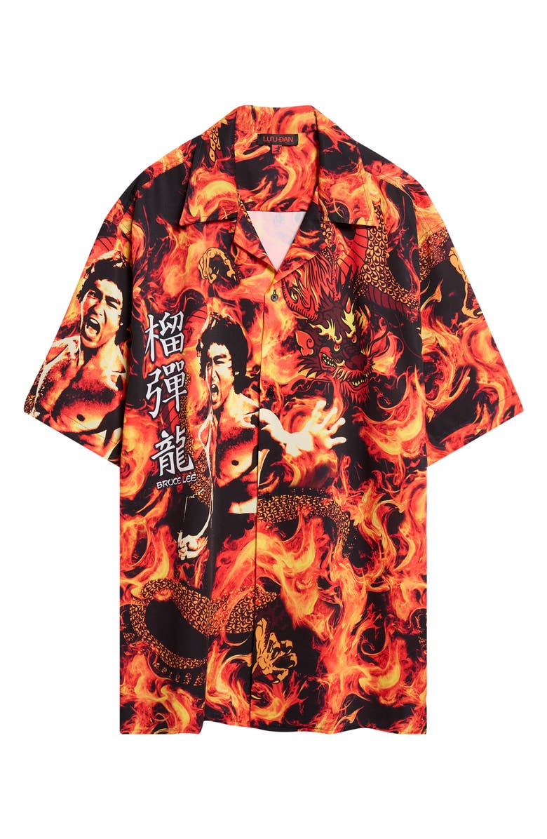 LU'U DAN Sleeve Button-Up Shirt, Main, color,