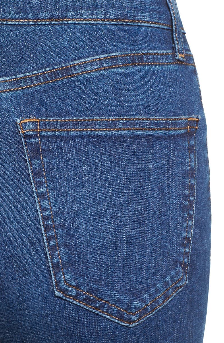 Topshop Jamie High Waist Ankle Skinny Jeans, Alternate, color, Navy Blue