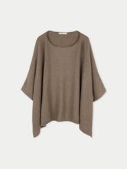 GOBI Mongolian Cashmere Boat-Neck Cashmere Poncho