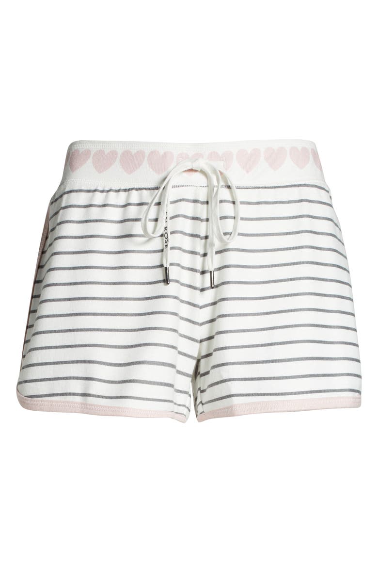 PJ Salvage La Vie En Rose Stripe Pajama Shorts, Alternate, color, 