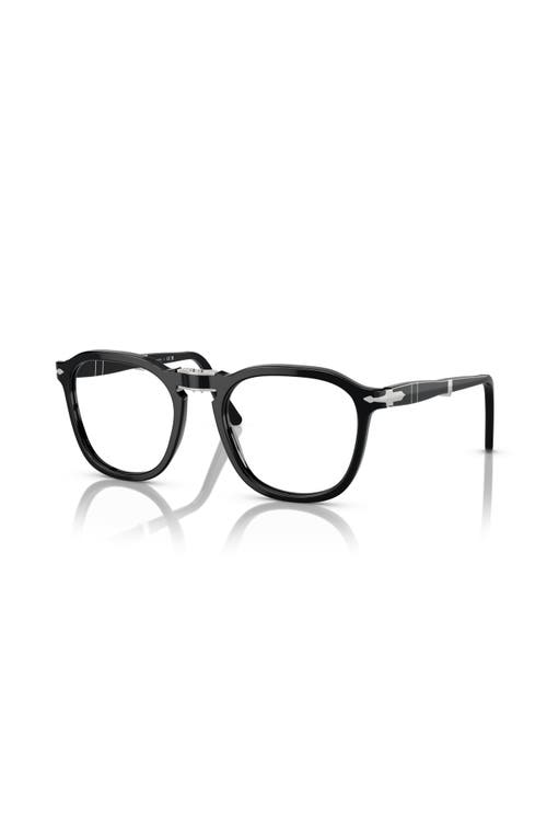 Persol 52mm Square Optical Glasses In Black