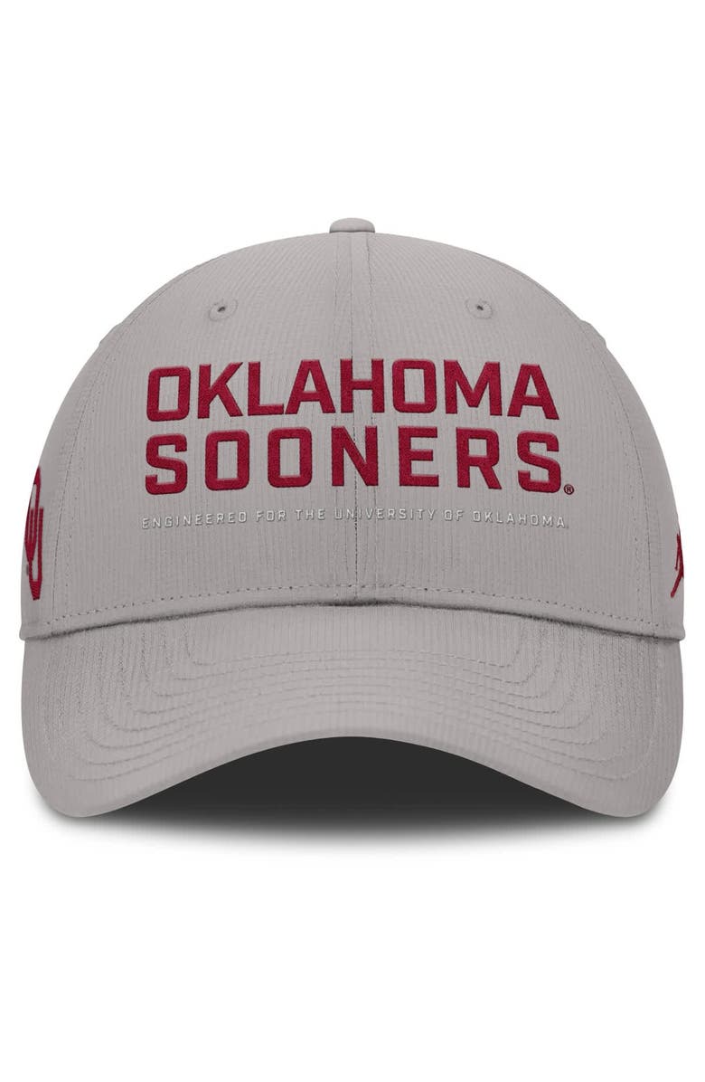 Jordan Brand Men's Jordan Brand Gray Oklahoma Sooners 2025 On-Field Gameday Club Adjustable Hat, Alternate, color, Gray