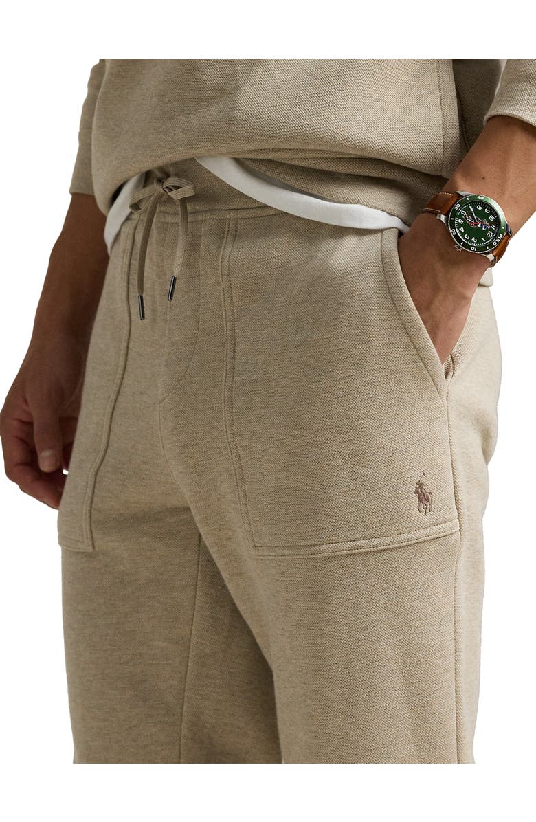 Polo Ralph Lauren Big & Tall Double-Knit Tech Joggers, Alternate, color, Tuscan Beige Heather