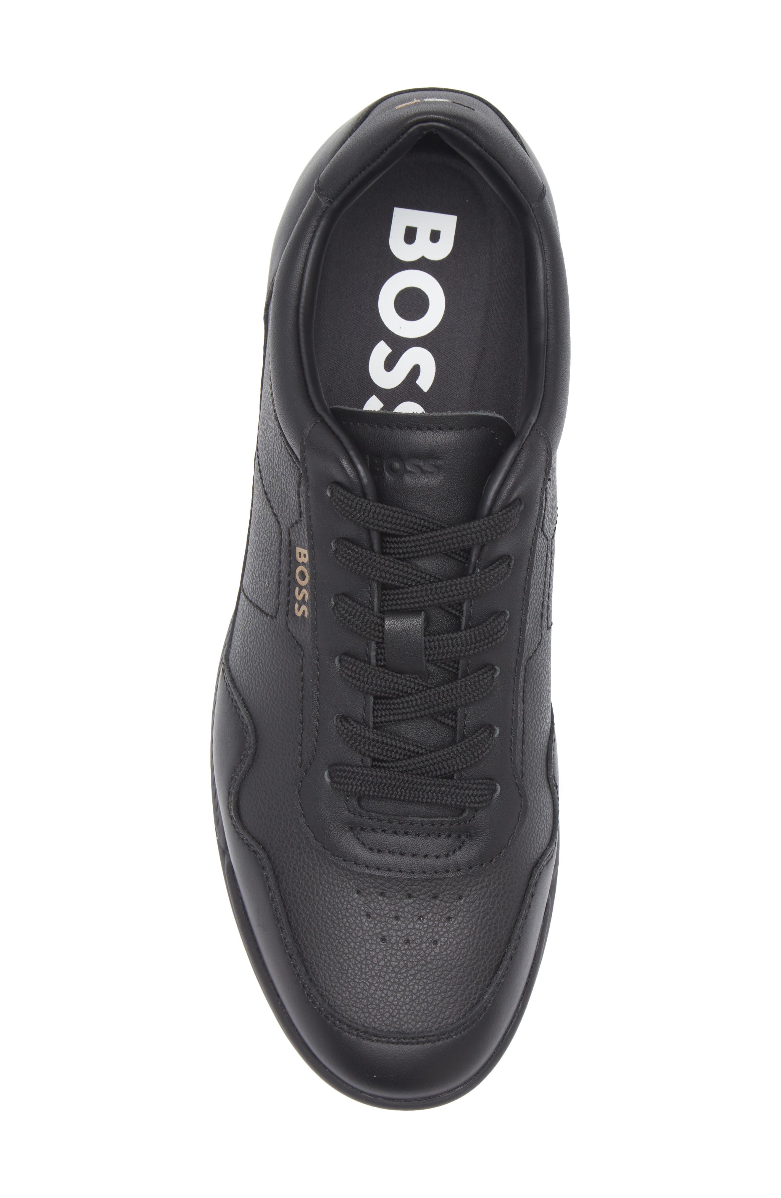 BOSS Titanium Low Top Sneaker, Alternate, color, Black