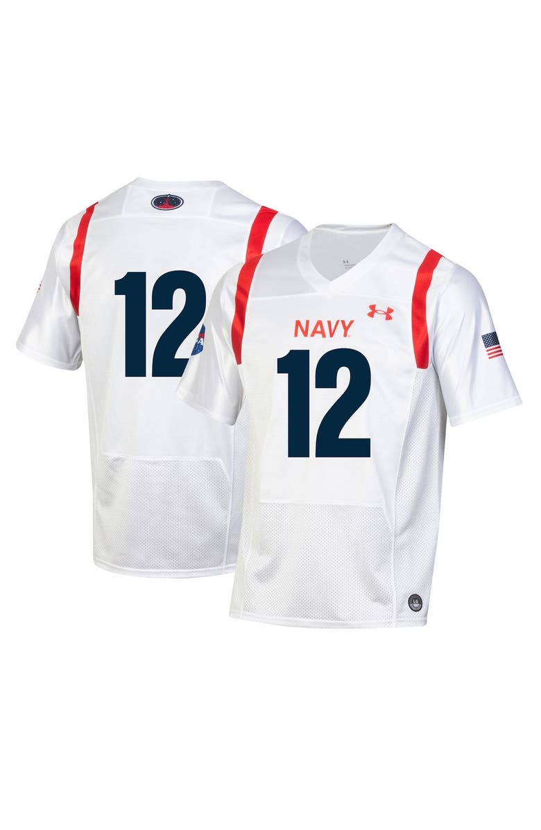 Under Armour Men's Under Armour White Navy Midshipmen 2022 Special Games Replica Jersey, Main, color, 