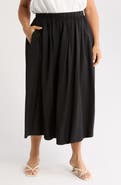 Renee C Flared Midi Skirt