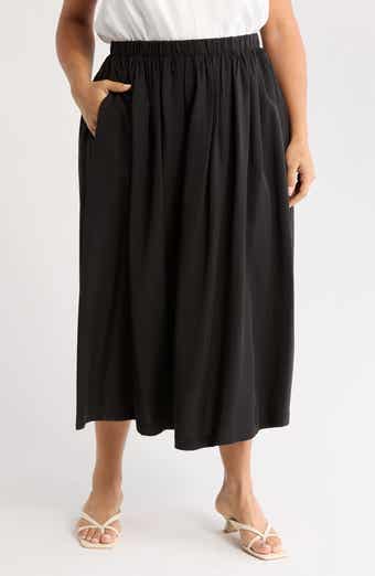 Renee C Flared Midi Skirt