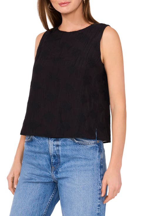 Textured Gauze Sleeveless Top