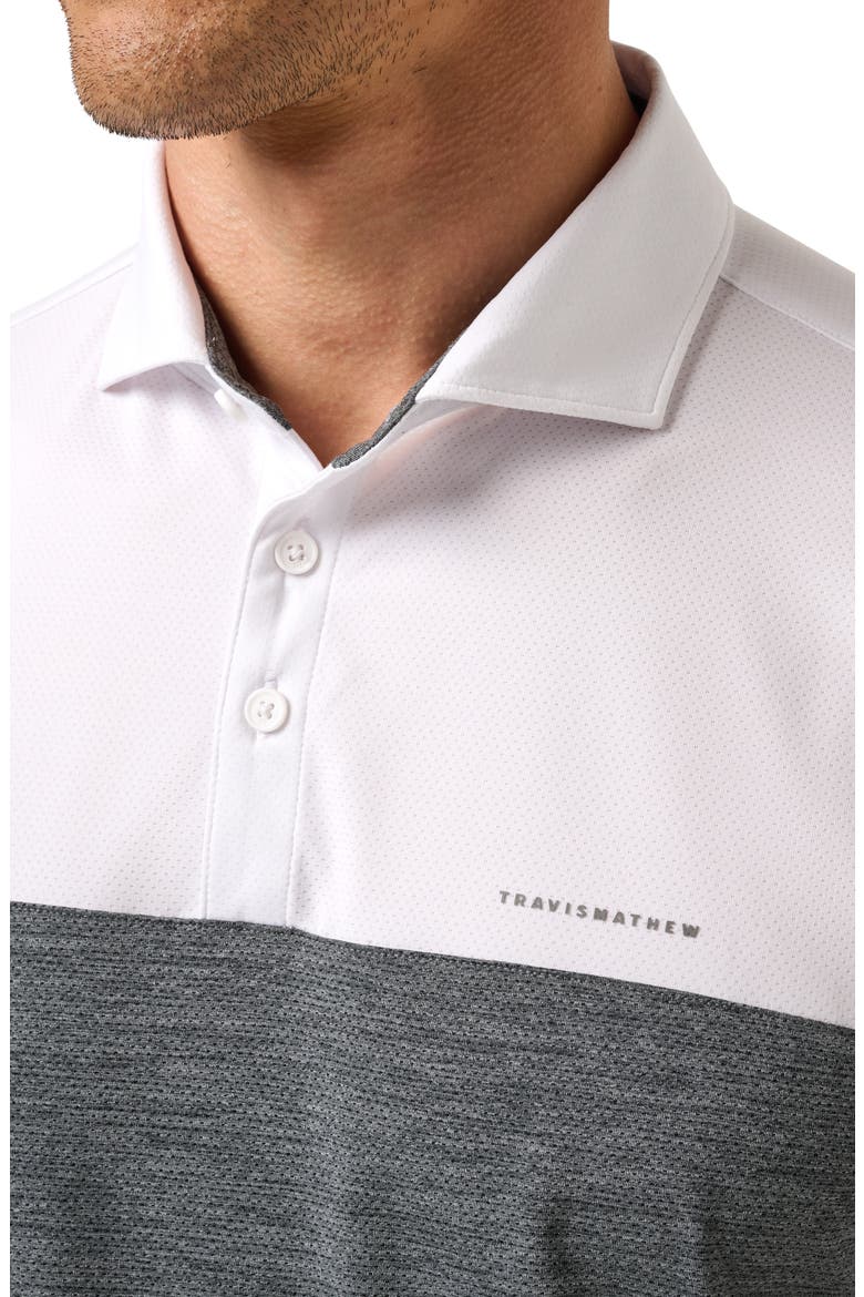 Heater Pro Colorblock Performance Polo, Alternate, color, WHITE