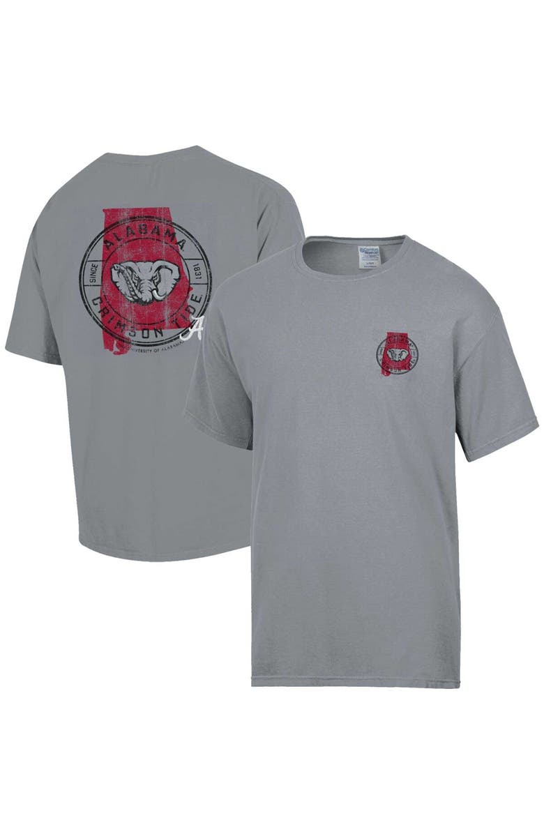 Comfort Wash Men's Comfort Wash  Graphite Alabama Crimson Tide STATEment T-Shirt, Alternate, color, 