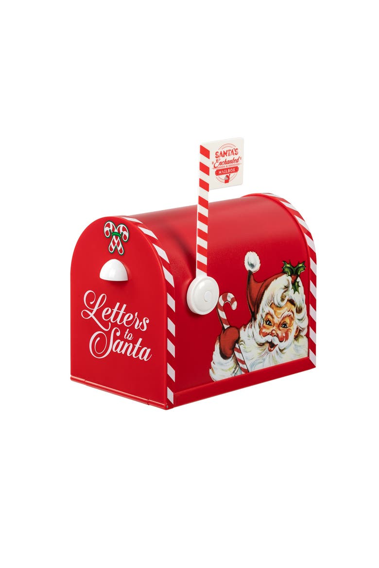 10 in. Santa's Enchanted Mailbox, Main, color, Red