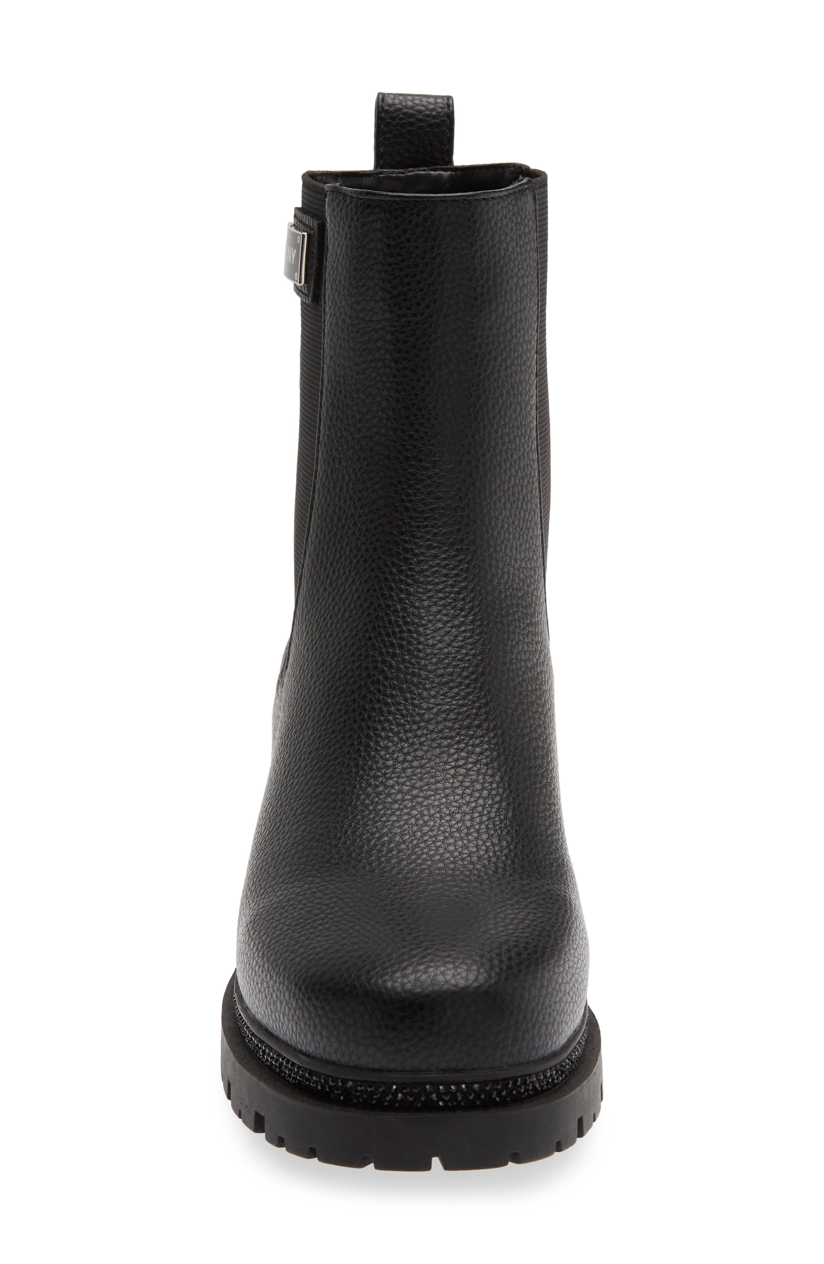 Rick-2 Faux Leather Chelsea Boot, Main, color, BLACK