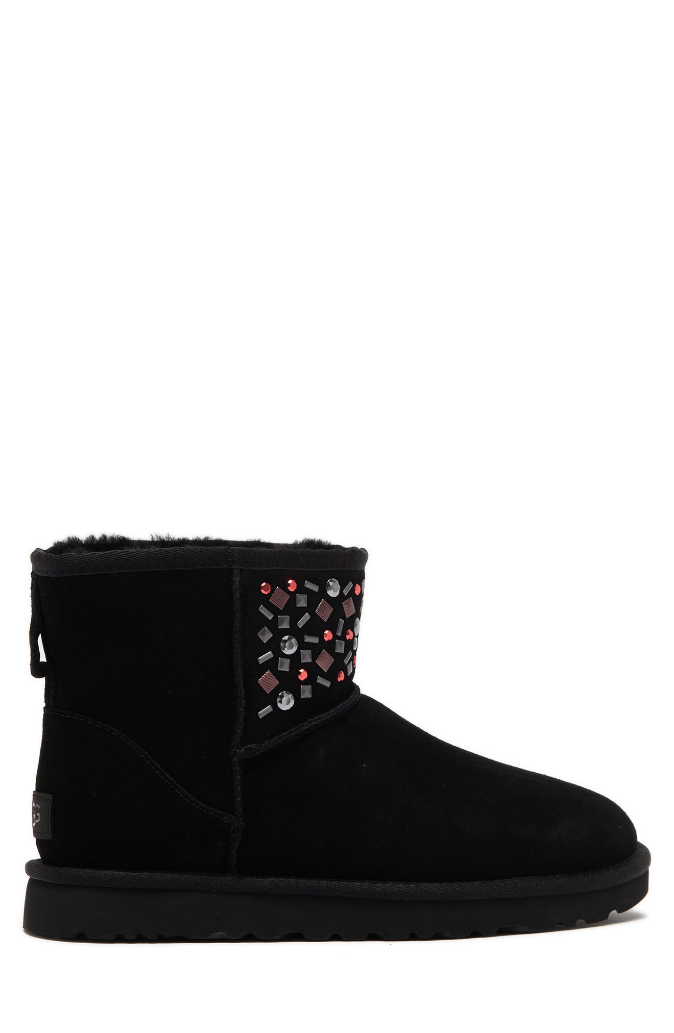 UGG<sup>®</sup> UGG Classic Genuine Sheepskin Mini Stud II Boot, Alternate, color, 