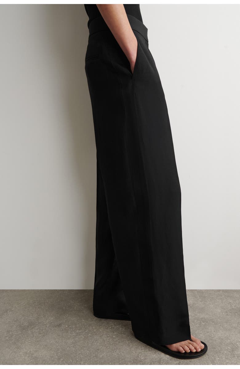 COS Tailored Linen-Blend Straight-Leg Pants, Alternate, color,