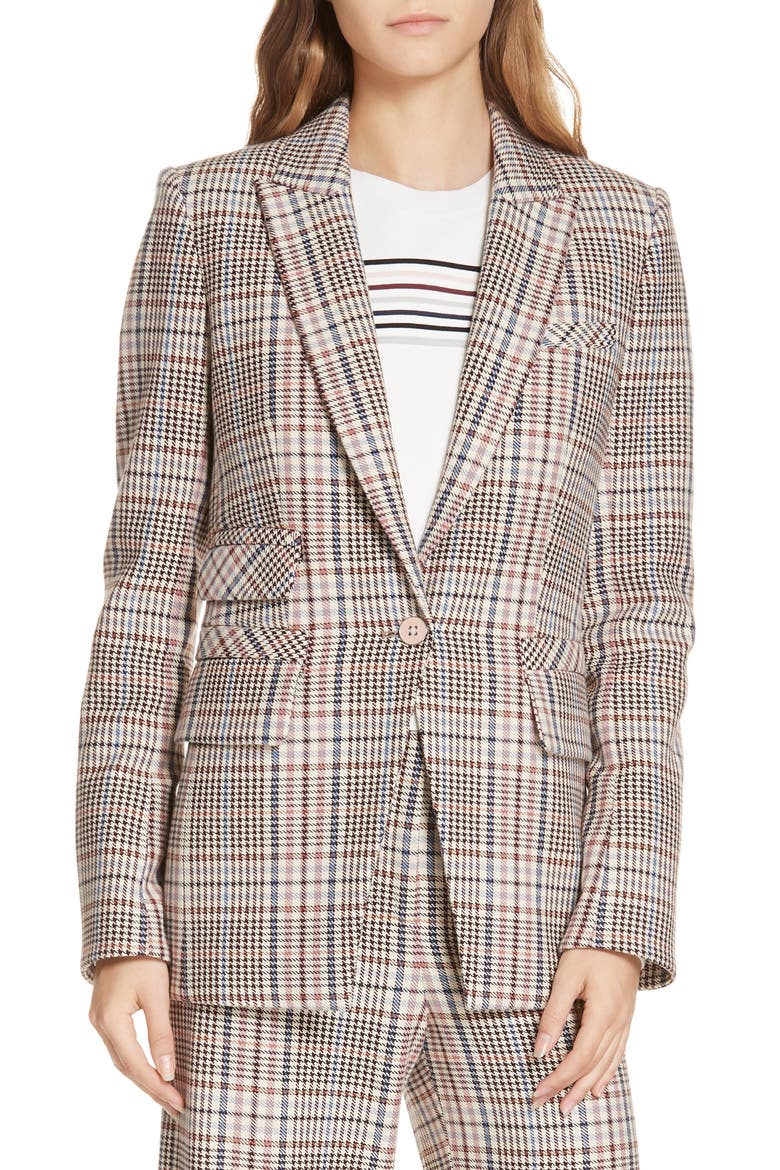 Fuller Houndstooth Dickey Jacket, Alternate, color, CREAM MULTI