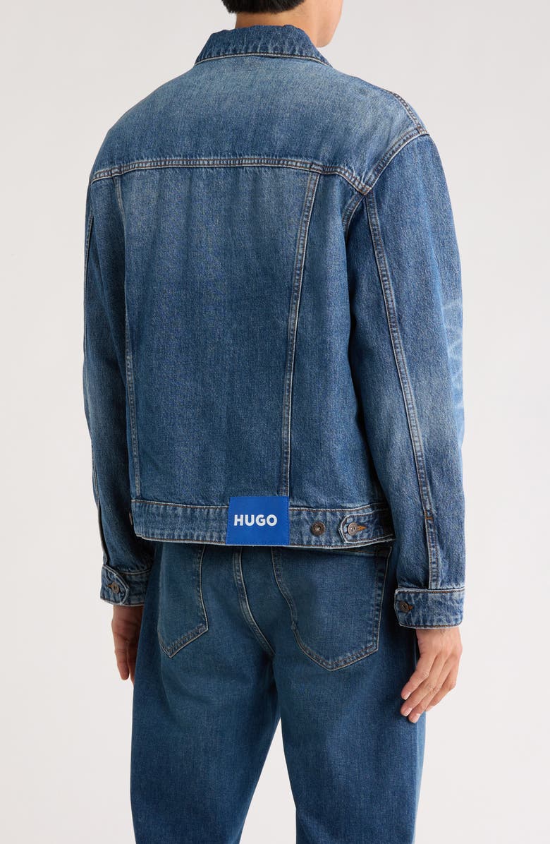 HUGO Dex Denim Jacket, Alternate, color, Navy