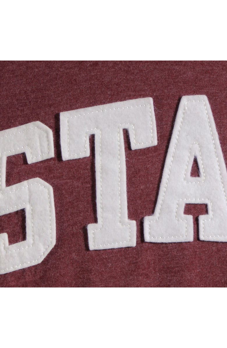 PRESSBOX Women's Pressbox Maroon Mississippi State Bulldogs Two-Hit Canyon Long Sleeve T-Shirt, Alternate, color, Maroon