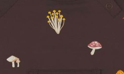 Kyte Baby Fungi Print Longall Romper In Brown