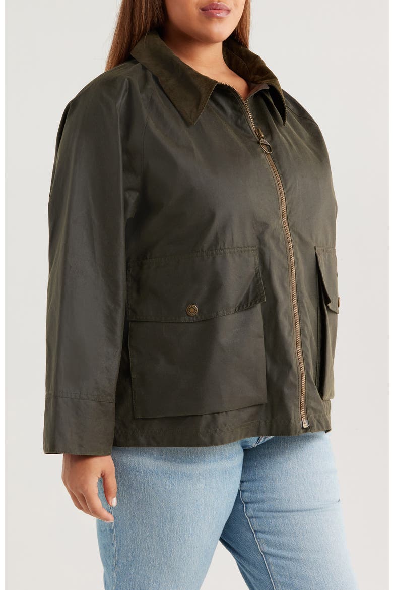Croxdale Waxed Cotton Jacket, Alternate, color, ARCHIVE OLIVE