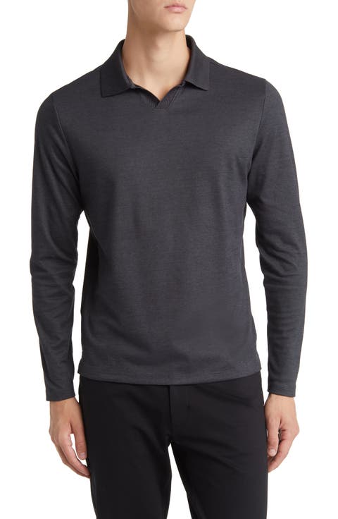 Adison Long Sleeve Johnny Collar Polo