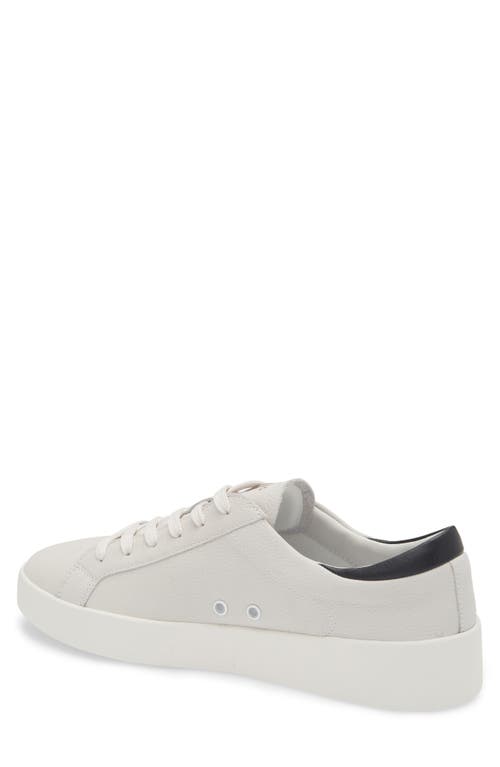 Hugo Boss Boss Belwar Low Top Pebbled Leather Sneaker In White