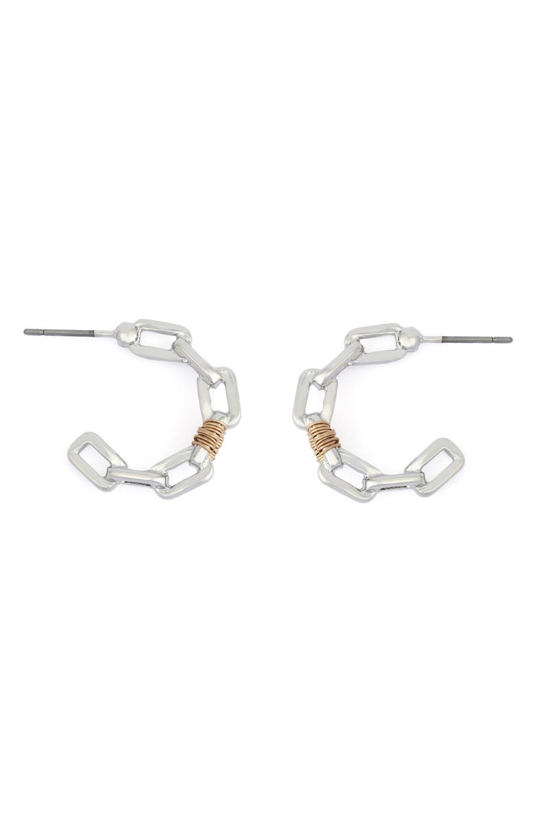 Robert Lee Morris Paper Clip Hoop Earrings, Alternate, color,