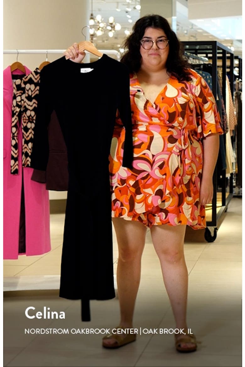 Fit & Flare Sweater Dress video