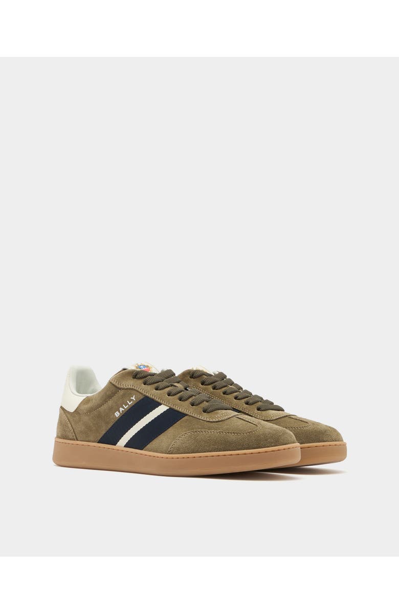 Bally Retro Crest Sneaker in Calf Suede, Alternate, color,