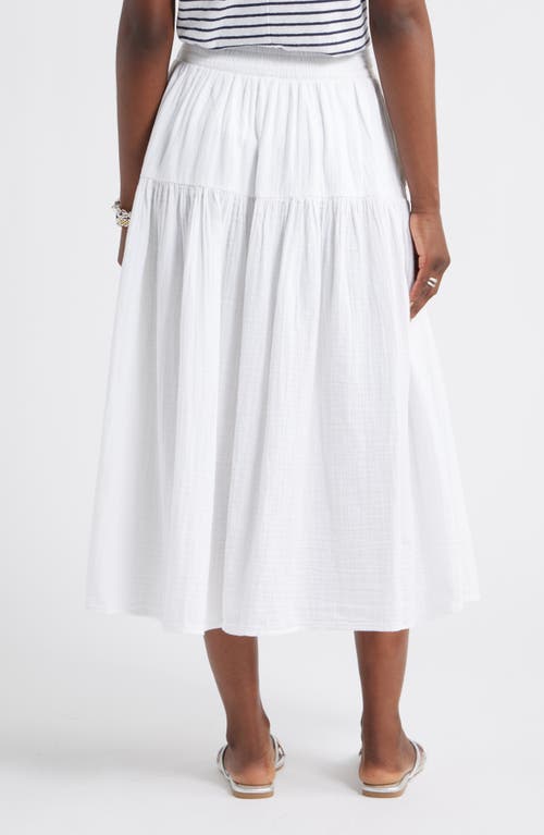 Caslonr Caslon(r) Cotton Gauze Midi Skirt