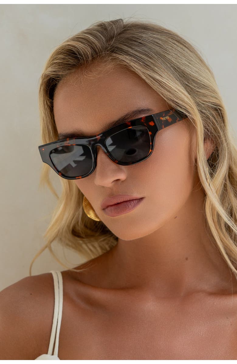 FREYRS Eyewear Astoria Cat Eye Sunglasses, Alternate, color, Tortoise