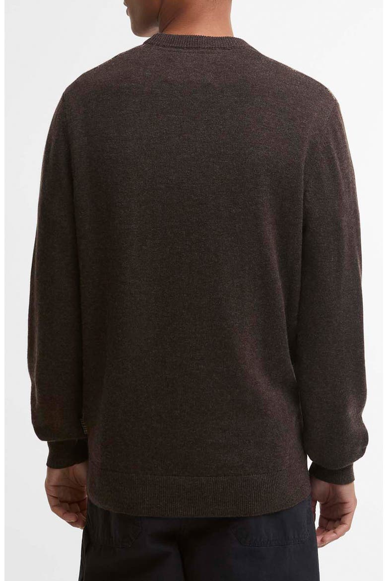 Mineral Tartan Crewneck Sweater, Alternate, color, PEAT