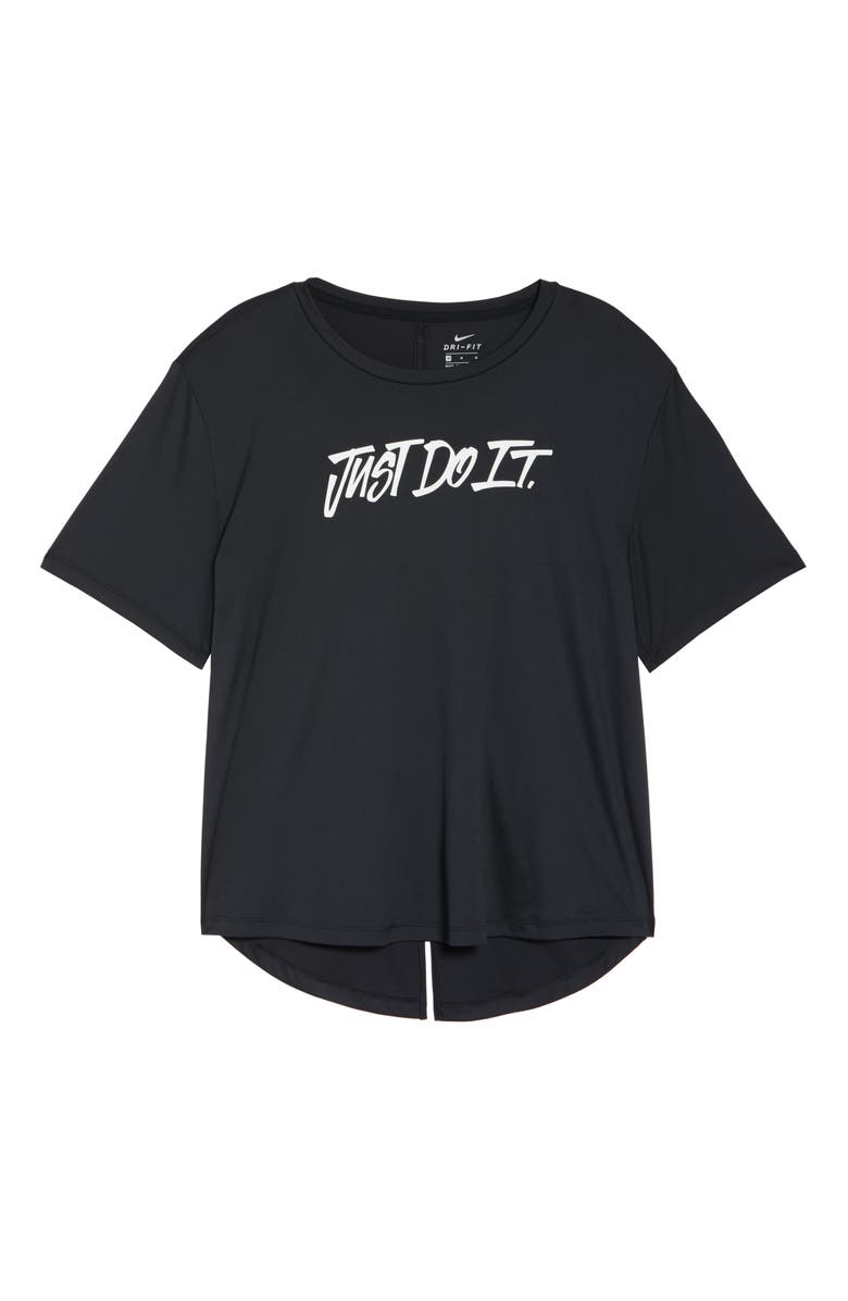 Nike Dry Just Do It Split Back Tee, Alternate, color, 